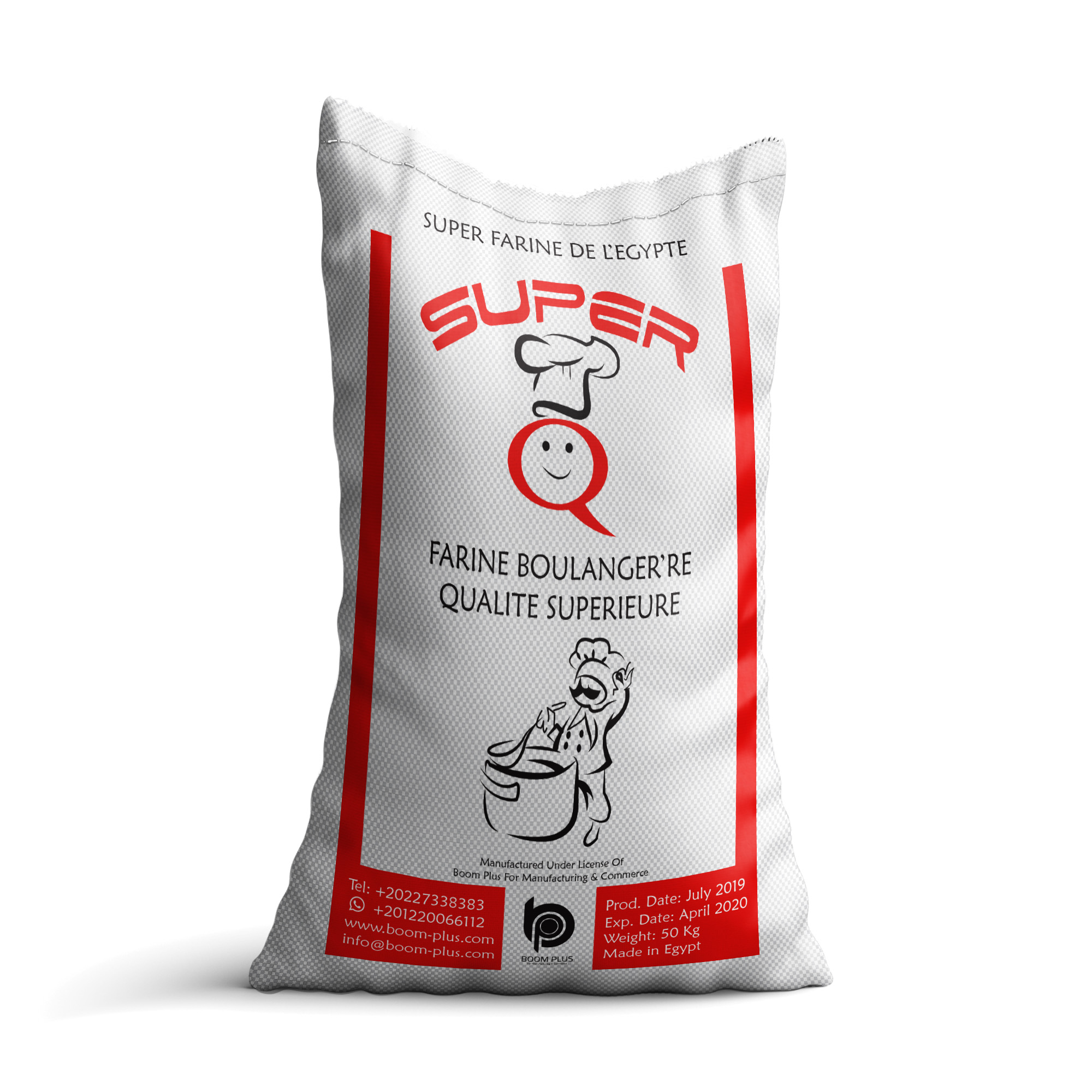 Wheat Flour 50 KG Bag ABC EGYPTE Red Brand Boom Plus Pasta 51 OFF