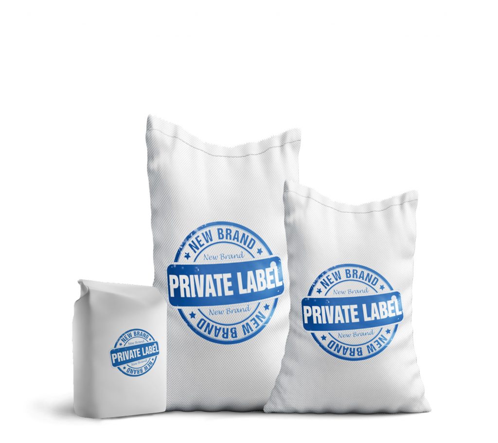 bags of flour written private label