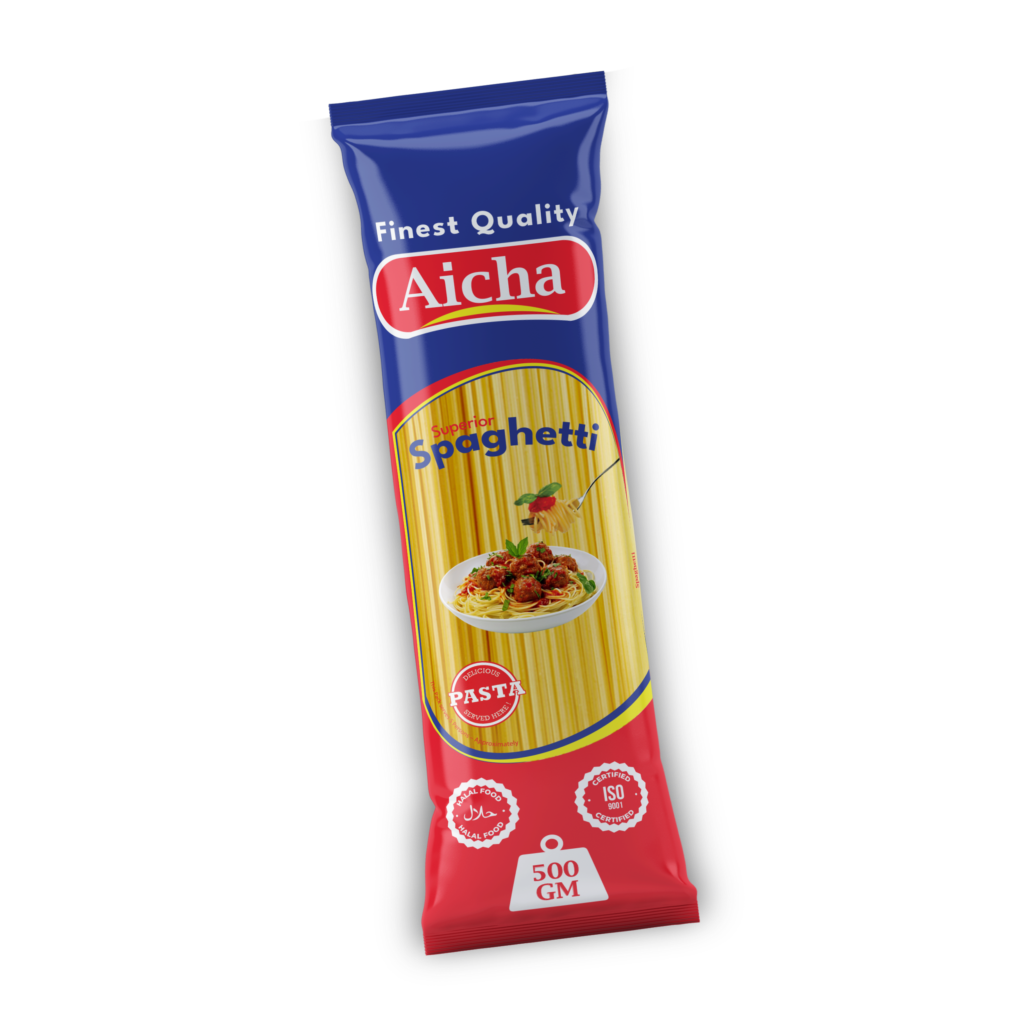 Aicha Premium 1.2mm Spaghetti 500g | ISO & Halal | Egypt Pasta Exporter