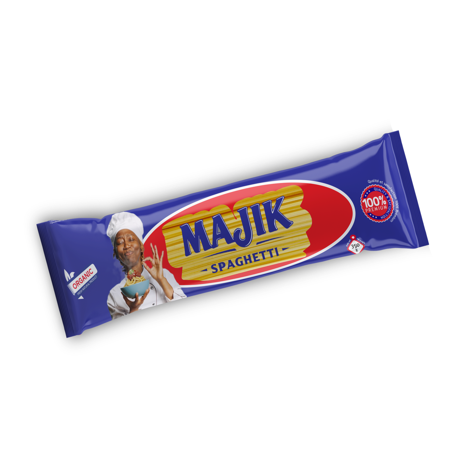 Majik Brand 1.6mm Egyptian Long Spaghetti | 350g Sack 8.4kg Carton 100% Wheat Flour